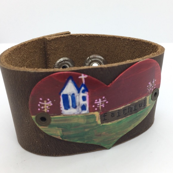 FarmGirl Paints Leather Cuff